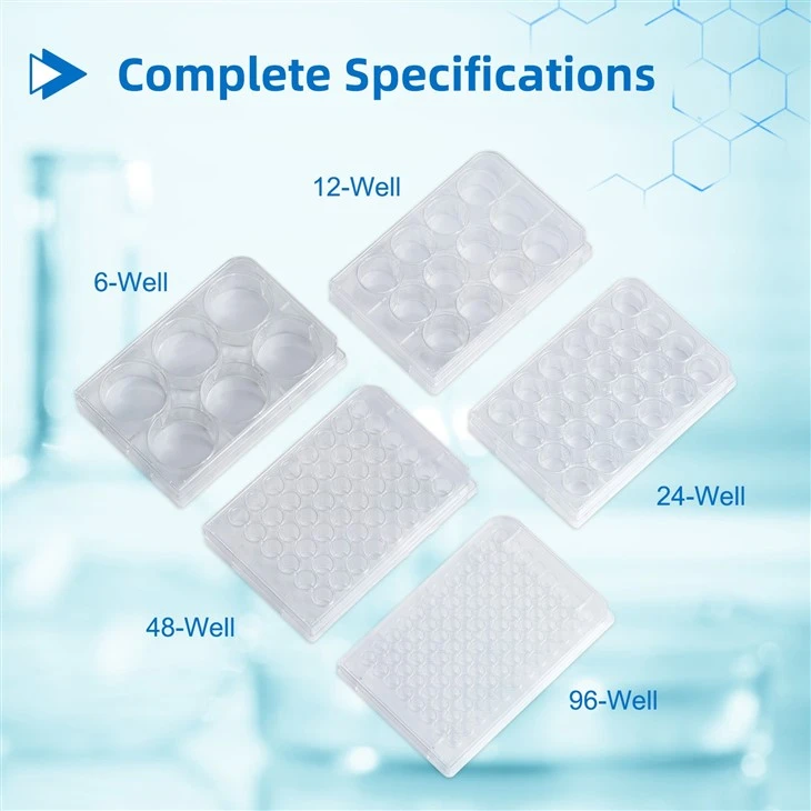 6well 12 Well 24 Well 48 Well 96 Well Tissue Cell Culture Plates